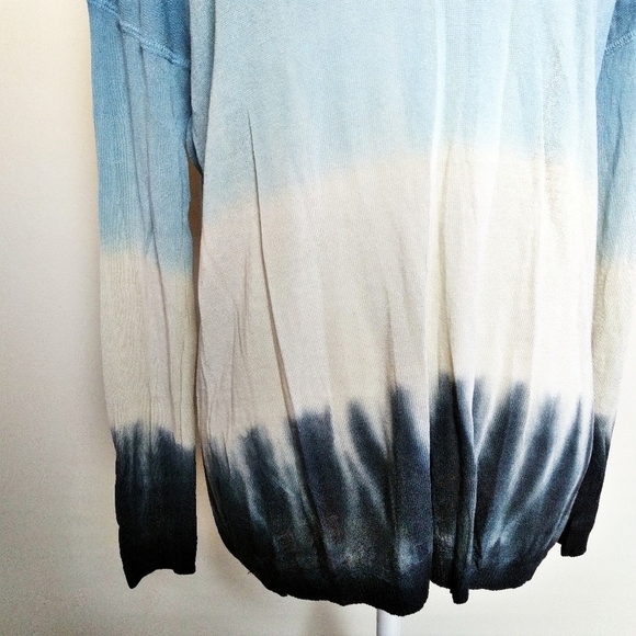 Pimkie Blue Colorblock Tunic Top Size Medium - Picture 4 of 9